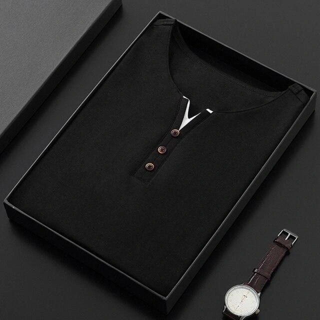 West Louis™ Trois Boutons Chemise Manches Courtes Élégance Française Fraîche et Moderne